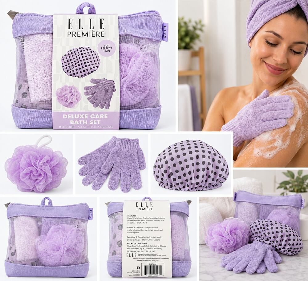 ELLE Première Deluxe Care Bath Set – Lavender